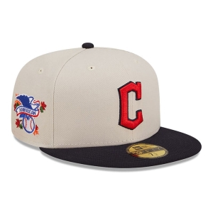 59fifty New Era Cleveland Guardians Fall Classic Fitted Gorras Blancos | JO7165498