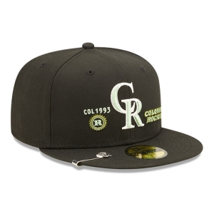 59fifty New Era Colorado Rockies MLB Money Fitted Gorras Negros | DJ7342159