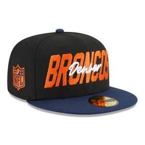 59fifty New Era Denver Broncos NFL Draft Fitted Gorras Negros | BV4130625