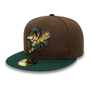 59fifty New Era Down East Wood Ducks Milb Fitted Gorras Marrom | YW8210953