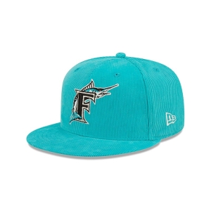 59fifty New Era Florida Marlins Cooperstown Fitted Gorras Azules | XW1204397