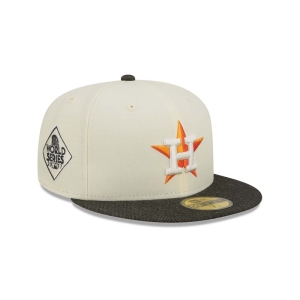 59fifty New Era Houston Astros MLB Chrome Fitted Gorras Blancos | TL8429501