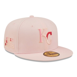 59fifty New Era Kansas City Royals MLB Blossom Fitted Gorras Rosas | MV9372516