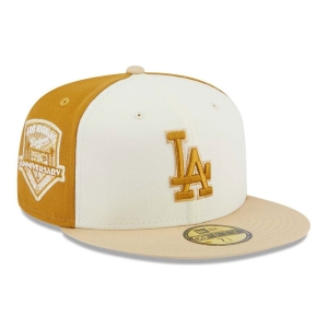 59fifty New Era La Dodgers Anniversary Fitted Gorras Marrom | YG7038946