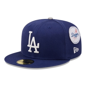 59fifty New Era La Dodgers Cooperstown Patch Gorras Azules | AE4926075