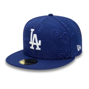 59fifty New Era La Dodgers MLB Swirl Fitted Gorras Azules | ZD4706581