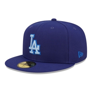 59fifty New Era La Dodgers Monocamo Fitted Gorras Azules | XB6425187