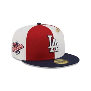 59fifty New Era La Dodgers Pinwheel Americana Fitted Gorras Rojos | CV5276183