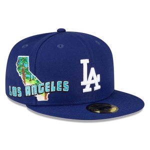 59fifty New Era La Dodgers Stateview Fitted Gorras Azules | OP0714369