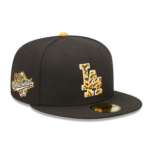 59fifty New Era La Dodgers Tiger Fill Fitted Gorras Negros | OZ3596042