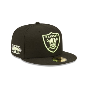 59fifty New Era Las Vegas Raiders Summer Pop Fitted Gorras Negros | OQ8769034