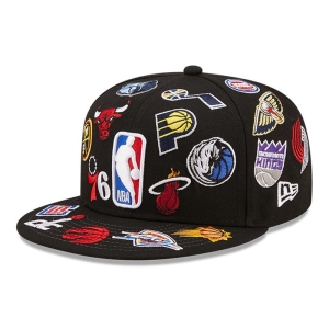 59fifty New Era NBA Logo Team Logo Fitted Gorras Negros | VC5742306