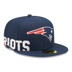 59fifty New Era New England Patriots NFL Side Split Fitted Gorras Azules | CI5068417