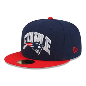 59fifty New Era New England Patriots X Staple Fitted Gorras Azules | PO8352617