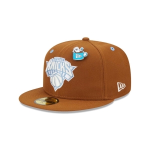 59fifty New Era New York Knicks Hot Cocoa Fitted Gorras Marrom | QA6349275