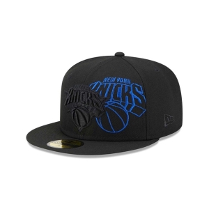 59fifty New Era New York Knicks NBA Elements Fitted Gorras Negros | OS9207416