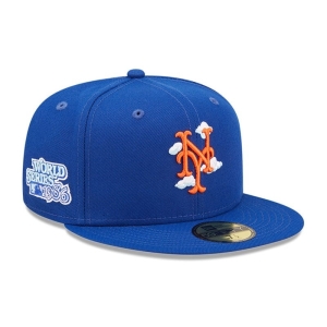 59fifty New Era New York Mets Comic Cloud Fitted Gorras Azules | EB2670841