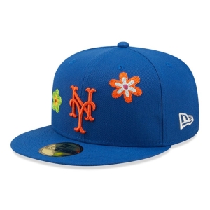 59fifty New Era New York Mets MLB Fitted Gorras Azules | OZ6457391