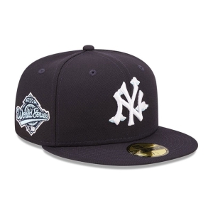 59fifty New Era New York Yankees Comic Cloud Fitted Gorras Azules | HF4257816