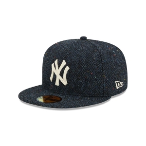 59fifty New Era New York Yankees Harris Tweed Fitted Gorras Azul Marino | DU1593740