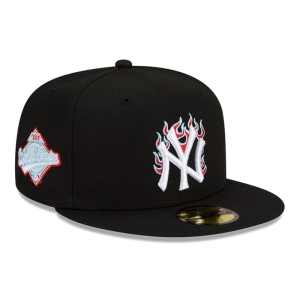 59fifty New Era New York Yankees MLB Team Fire Gorras Negros | LN2356814