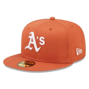 59fifty New Era Oakland Athletics League Essential Fitted Gorras Marrom | XR9804375