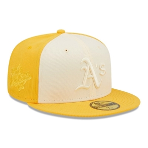 59fifty New Era Oakland Athletics MLB 2-tone Fitted Gorras Amarillos | BH8163092