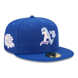 59fifty New Era Oakland Athletics MLB Nightbreak Team Fitted Gorras Azules | YB9543871