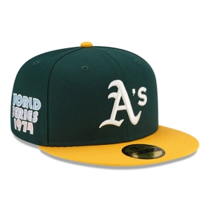 59fifty New Era Oakland Athletics MLB Pop Sweat Fitted Gorras Verdes | HS8413265