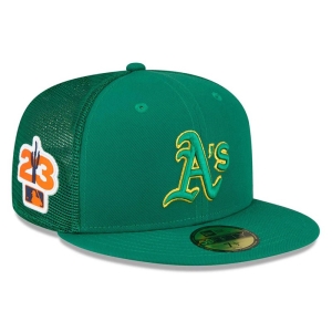 59fifty New Era Oakland Athletics MLB Spring Entrenamiento Fitted Gorras Verdes | IY0761594