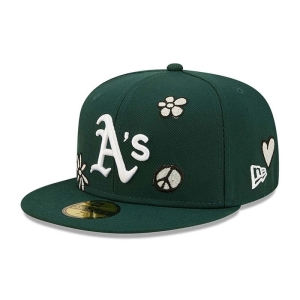 59fifty New Era Oakland Athletics MLB Sunlight Pop Gorras Verdes | NU4281930