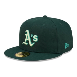 59fifty New Era Oakland Athletics Monocamo Fitted Gorras Verdes | TJ0836542