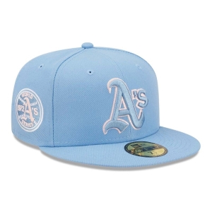 59fifty New Era Oakland Athletics Pastel Fitted Gorras Azules | KI7651230