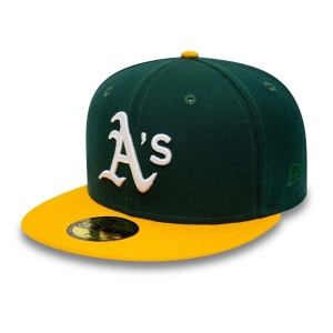 59fifty New Era Oakland Athletics Premium Authentic On Field Game Lana Fitted Gorras Verdes | IQ0756412