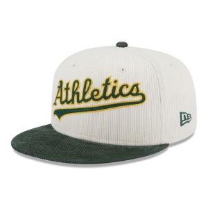 59fifty New Era Oakland Athletics Vintage Cord Fitted Gorras Blancos | YX8304165