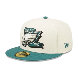 59fifty New Era Philadelphia Eagles NFL Sideline 2022 Fitted Gorras Blancos | EU3758094