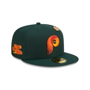 59fifty New Era Philadelphia Phillies Leafy Fitted Gorras Verdes | CV2840736