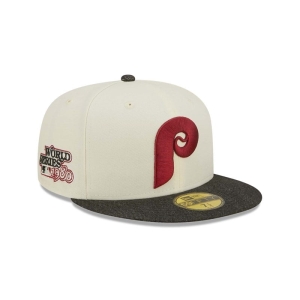 59fifty New Era Philadelphia Phillies MLB Chrome Fitted Gorras Blancos | KZ3762519