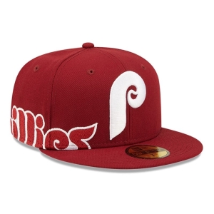 59fifty New Era Philadelphia Phillies MLB Side Split Fitted Gorras Rojos | XY5719368