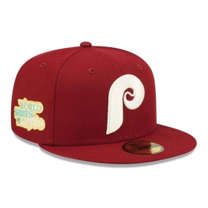 59fifty New Era Philadelphia Phillies Pop Fitted Gorras Rojos | XT0631429