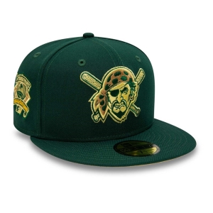 59fifty New Era Pittsburgh Pirates Forest Fitted Gorras Verdes | TY5129034