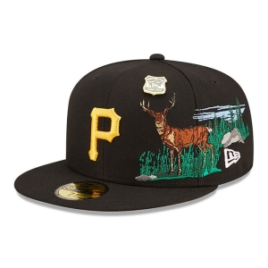 59fifty New Era Pittsburgh Pirates State Park Fitted Gorras Negros | UT4120579