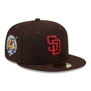 59fifty New Era San Diego Padres State Tartan Fitted Gorras Marrom | RU2081634