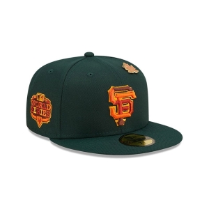 59fifty New Era San Francisco Giants Leafy Fitted Gorras Verdes | ZH9154726