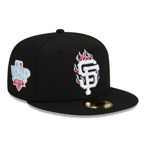 59fifty New Era San Francisco Giants MLB Team Fire Gorras Negros | QO7516284