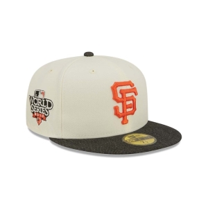 59fifty New Era San Francisco Giants MLB Chrome Fitted Gorras Blancos | YW6598420