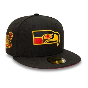 59fifty New Era Seattle Seahawks Fitted Gorras Negros | PY5692018