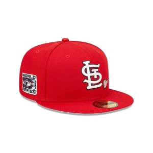 59fifty New Era St. Louis Cardinals MLB Team Heart Fitted Gorras Rojos | DU6574209