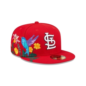 59fifty New Era St. Louis Cardinals MLB Blooming Fitted Gorras Rojos | FP8640172