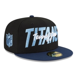 59fifty New Era Tenessee Titans NFL Draft Fitted Gorras Negros | HV4367081